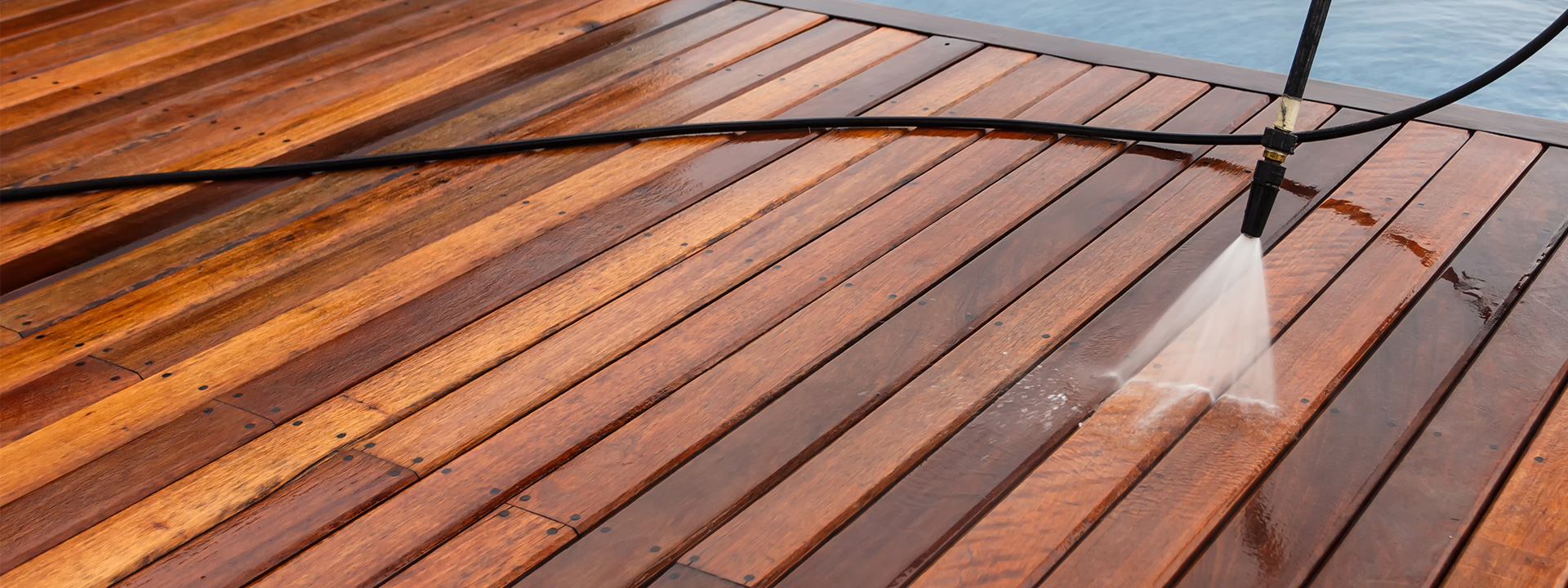 Under Pressure Washing Wood