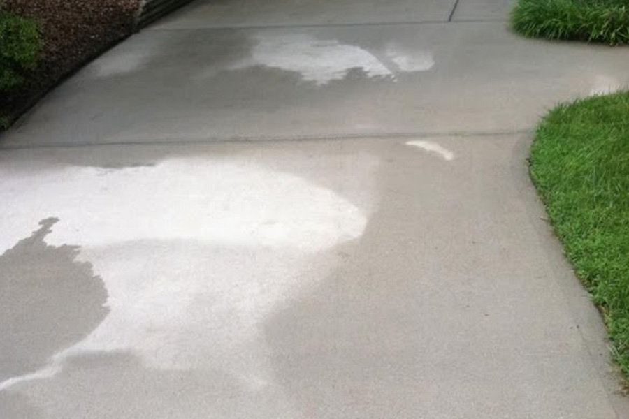 Power Washing Driveway - After